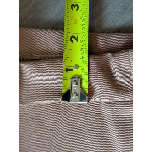 L.L. Bean Mens Comfort Waist Pleated Khaki Pants Size 44 Beige Cotton Blend - Picture 5 of 6